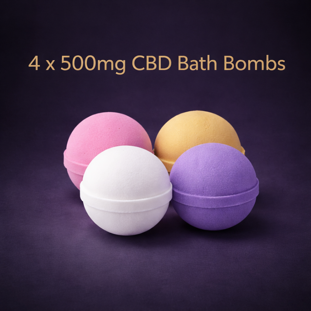 4 Mystery Bath Bombs (500mg CBD)