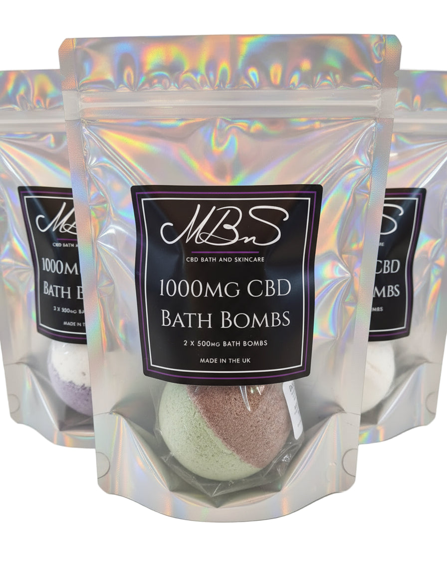 2x 500mg CBD Bath Bomb Gift Bag