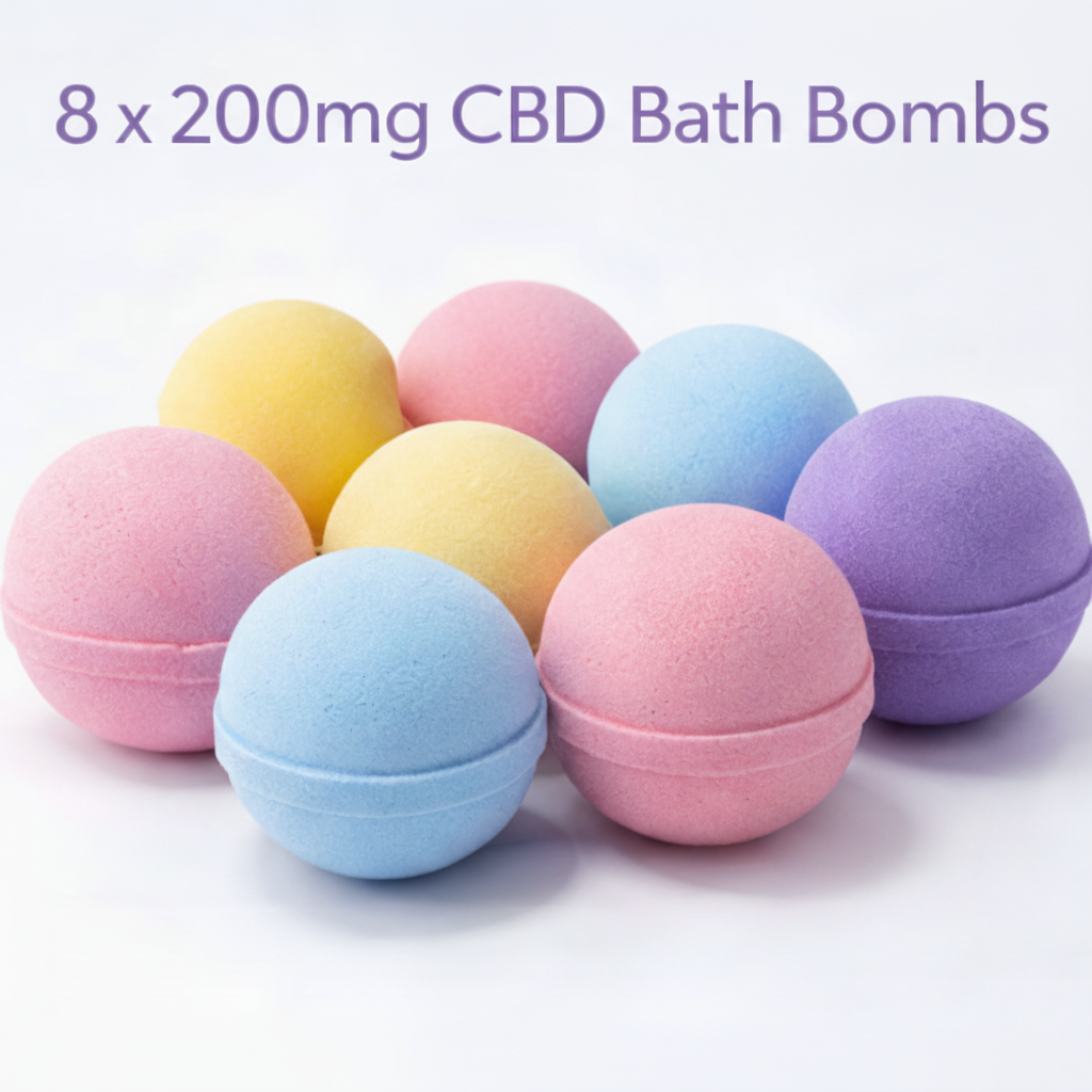 8 Mystery Bath Bombs (200mg CBD)