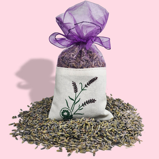 Dried Lavender Flower Pouch